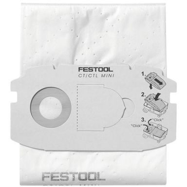 Festool SC FIS-CT MIDI SELFCLEAN Filterpåse 5-pack