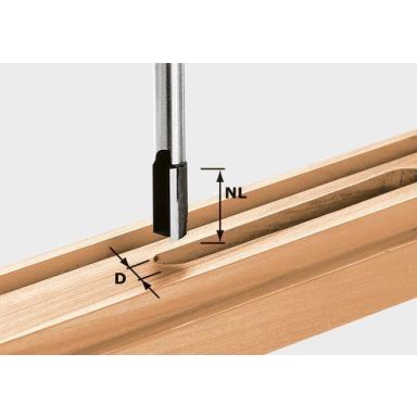 Festool HW S8 D12/30 Notfræser 8mm spindel