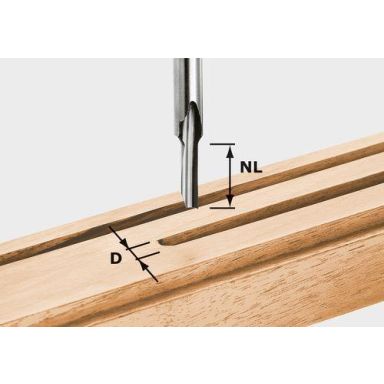 Festool HS S8 D 5/12 Notfræser 8mm spindel