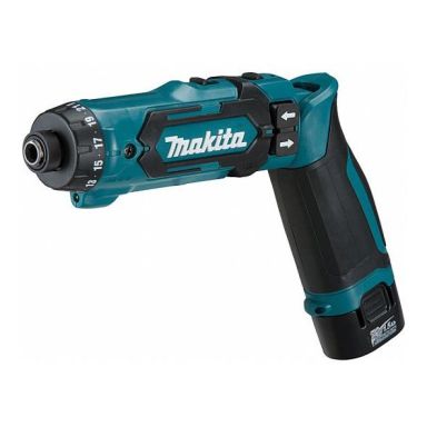 Makita DF012DSJ Knækskruetrækker med batteri og oplader