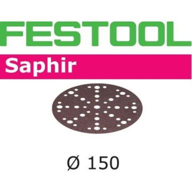 Festool STF D150 SA Slippapper 150mm, 48-hålat, 25-pack