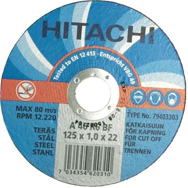 HiKOKI 79999100 Kappeskive Ø125 mm, 10-pakning