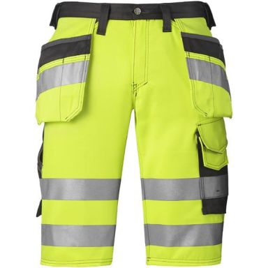 Snickers 3033 Shorts varsel, gul