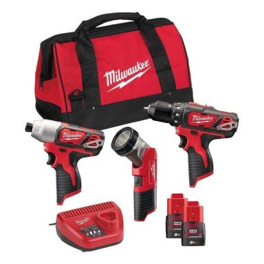 Milwaukee M12 BPP3A-202B Værktøjspakke