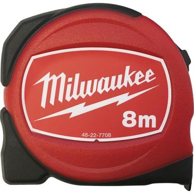 Milwaukee S8/25MM Målebånd 8 meter, metrisk