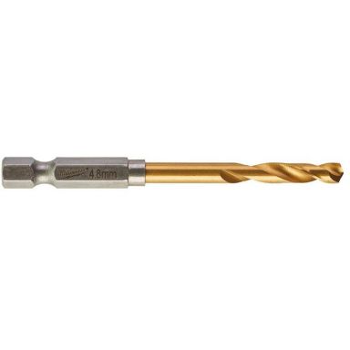 Milwaukee SHOCKWAVE Red Hex HSS-G TIN Metalbor 1-pak