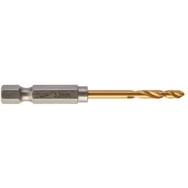 Milwaukee SHOCKWAVE Red Hex HSS-G TIN Metallbor 2-pakning