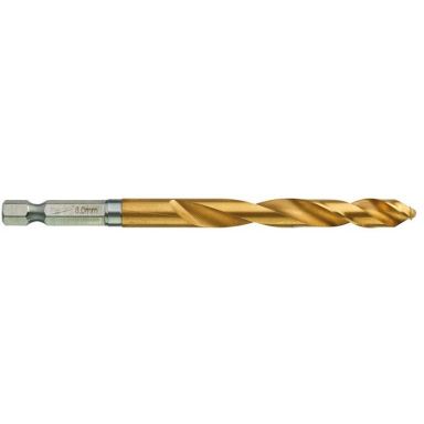 Milwaukee SHOCKWAVE Red Hex HSS-G TIN Metalbor 1-pak