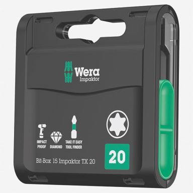 Wera Impaktor TX25 Bits 15-pakning
