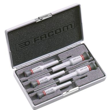 Facom AEFP.J1 Skrutrekkersett 5 deler Micro-Tech, 5 deler