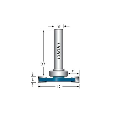 Cobolt 213-040 Skivenotfres uten lager