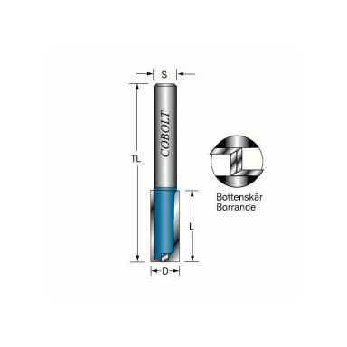 Cobolt 103-005S Notfræser D=5, L=17, TL=65, S=6