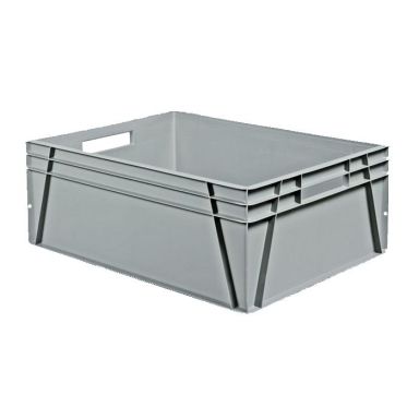 Schoeller Allibert Euroback 6491 Transportlåda grå, med handtagshål