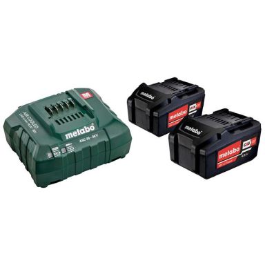 Metabo Bas-set Laddpaket med 2 st 4,0Ah batterier och laddare
