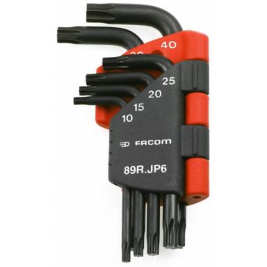 Facom 89R.JP6 Torx nøglesæt 6 stk, T10-T40, i holder