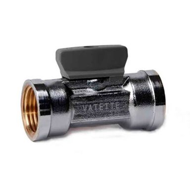 Vatette FG079503405 Kuglehane lige, forkromet, med knap, inv gevind