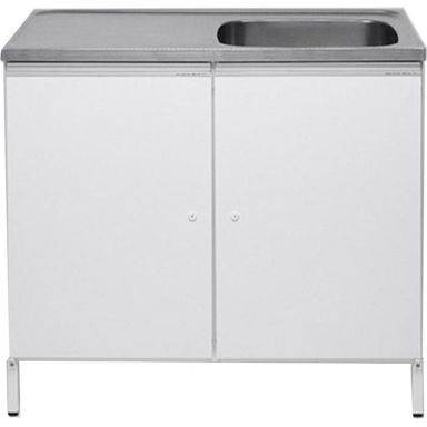 Contura CABL 10 Tvättbänk vit, med 2 förvaringsskåp