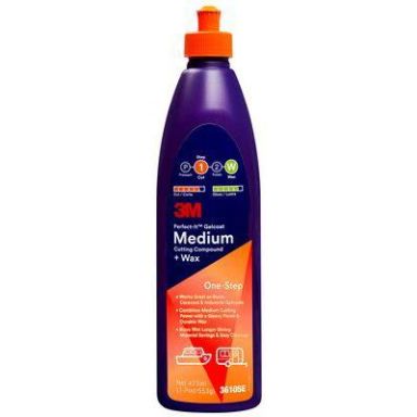 3M Perfect-It Gelcoat Medium Geelipinnoitteen leikkausyhdiste ja -vaha 473 ml, 6 kpl