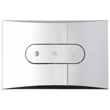 Ifö Sign 96851 Betjeningsplade Dobbelt flush, blank krom