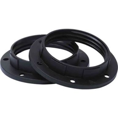 Gelia 100003270 Skærmring E27, sort, pakke med 2