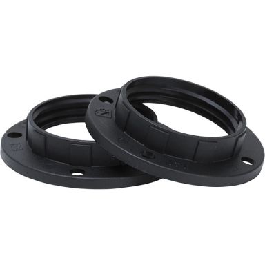 Gelia 4079032692 Skærmring E14, sort, pakke med 2