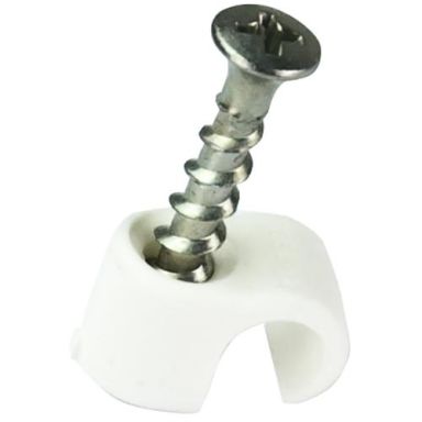Gelia 4015041692 Skrueklips hvit, 10-pakning