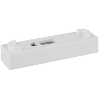 Faluplast 16210 Spacer blok 10 x 60 mm, til enkelt/dobbelt klemme, hvid