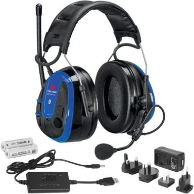 3M Peltor WS Alert XPI Hörselskydd Bluetooth, hjässbygel, laddpaket