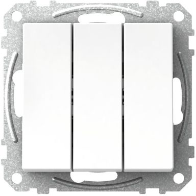 Schneider Electric Exxact WDE002136 Strømbryter firkantet vippe, uten klør, hvit