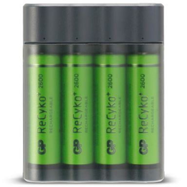 GP Batteries Charge AnyWay GPX411270AAHCE-2WB4 Akkulaturi AA, 4 kpl:n pakkaus