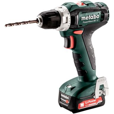 Metabo PowerMaxx BS 12 Bore-/skruemaskine med 1 x 2,0 Ah batteri og oplader