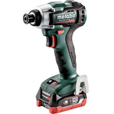 Metabo PowerMaxx SSD 12 BL Slagnøgle med 2 stk 4,0 Ah batterier og oplader