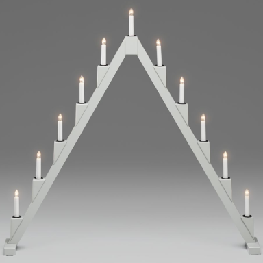 Konstsmide 3592-370 Elektrisk adventsstage grå, 11 lys