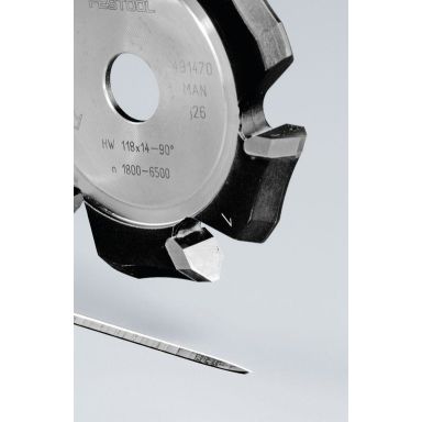 Festool HW 118x14-90° V-notfräs aluminium