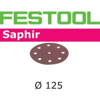 Festool STF SA Slippapper 125mm, 8-hålat, 25-pack