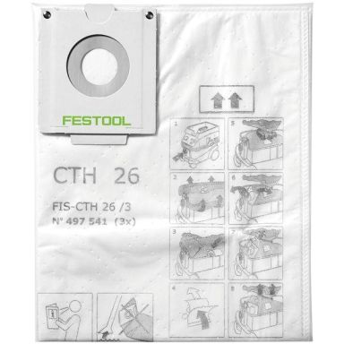 Festool FIS-CTH 48 Turvapölypussi 3 kpl:n pakkaus