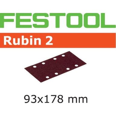 Festool STF RU2 Slippapper 93X178mm, 8-hålat, 50-pack