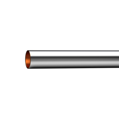 Trio Perfekta 8564148 Kopparrör förkromade, glödgade, 10 x 0,8 mm