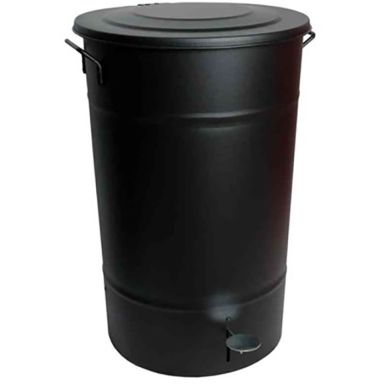 Hykab 11821.1 Skraldespand med tramp, galvaniseret, 70 l