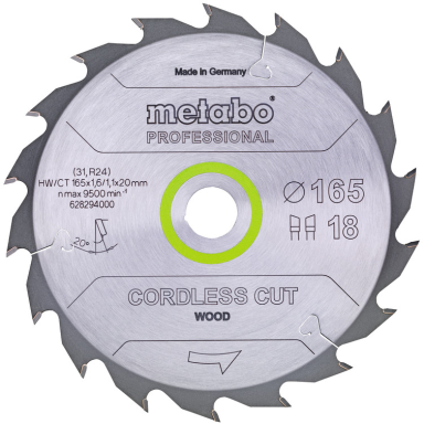 Metabo 628294000 Savklinge 165x20 mm, 48T