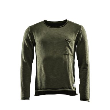 Monitor Sweat One Neulepaita pitkähihainen, oliivinvihreä