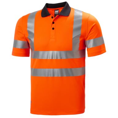 Helly Hansen Workwear Addvis Polo Pikeepaita huomioväri, oranssi, venytysheijastin