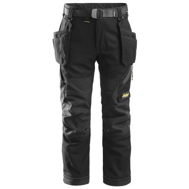 Snickers 7505 FlexiWork Työhousut juniori, musta