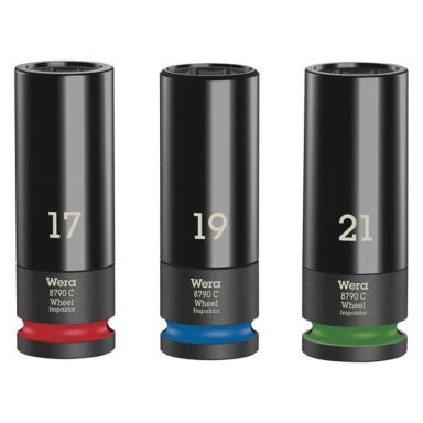 Wera Wheel Impaktor C Set 1 Hylsysarja 3 osaa, 1/2&quot