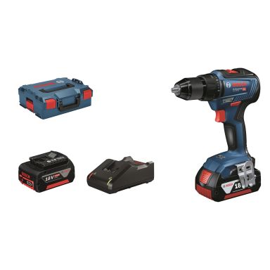 Bosch GSR 18V-55 Bore-/skruemaskine med batteri og oplader