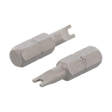Schäfer & Peters 91098 Sikkerhedsbits til to-huls drift, 1/4&quotx25