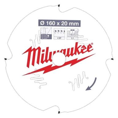 Milwaukee CSB P FC Sagklinge 160x2,2x20 mm, 4T