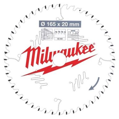 Milwaukee CSB P W Sågklinga 165x2,2x20 mm, 48T