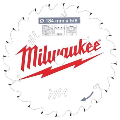Milwaukee CSB P W Sågklinga 184x1,6x15,87 mm, 24T