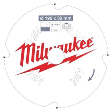Milwaukee CSB P FC Sågklinga 190x1,8x30 mm, 4T